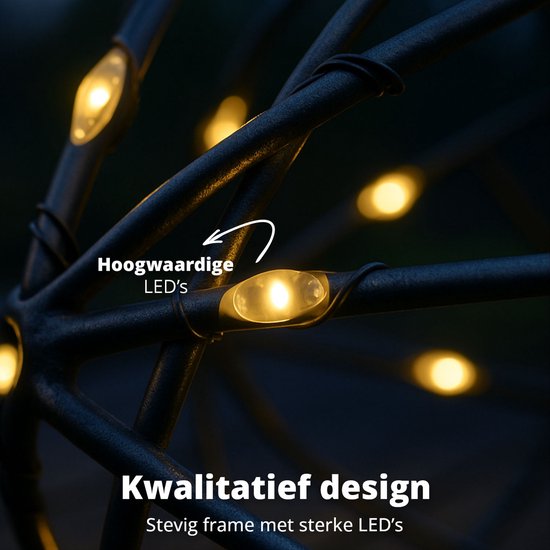 FlinQ Ampoule de Noël pour l'extérieur Ø40 CM - Ampoules de Noël LED pour le jardin - Ampoule - Lumières de Noël pour le jardin - Figures de Noël