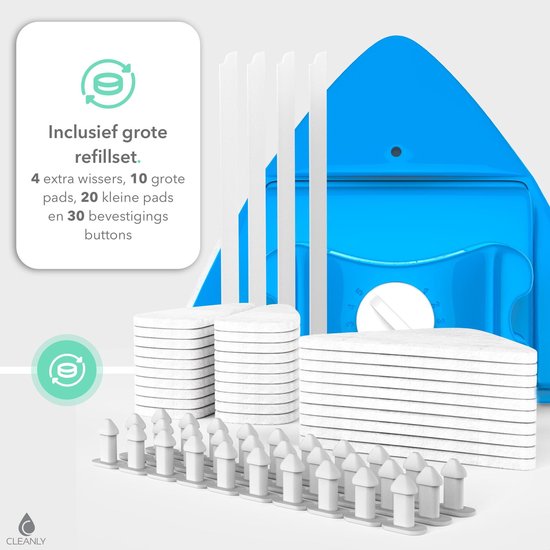 CLEANLY Lèche-vitre magnétique 4-24mm - Nettoyeur de vitre et essuie-vitre magnétique - Double vitrage