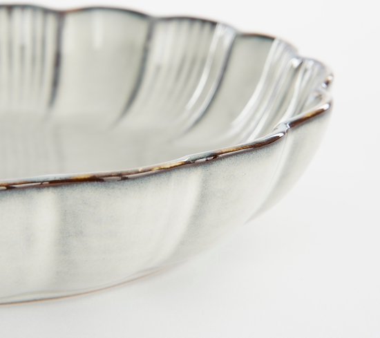 Mica Decorations Bol Corfu - H5 x Ø18,5 cm - Céramique - Gris