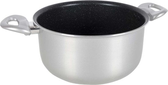 Gimex Ensemble de casseroles et poêles - Induction - Argent - 9 pièces