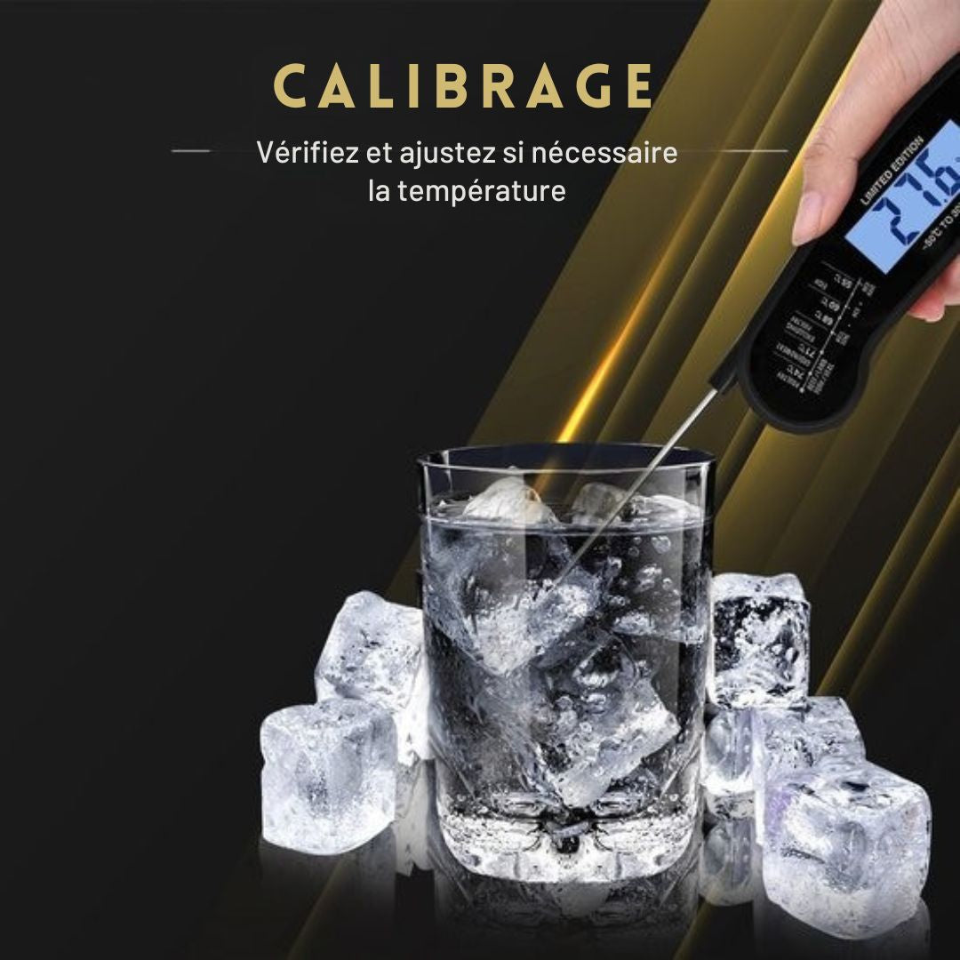 Thermomètre de cuisine - MostEssential Premium - Thermomètre pour barbecue - Noir