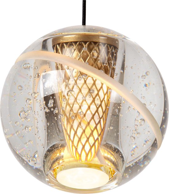 Lucide DILENKO - Lampe suspendue - LED Dimmable - 5x3,5W 2700K - Matte Gold / Brass