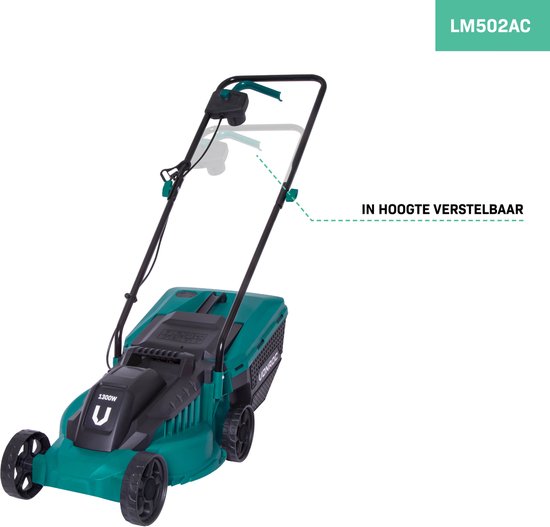 VONROC Tondeuse à gazon 1300W 32cm de largeur de coupe - et Tondeuse à gazon 300W - Ø230mm de diamètre de coupe - Ensemble complet !