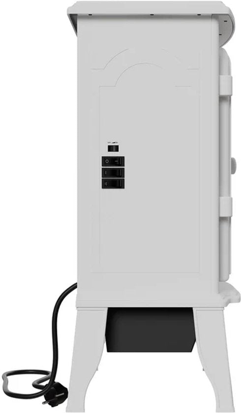 Foyer électrique - Effet de flamme inclus - Blanc