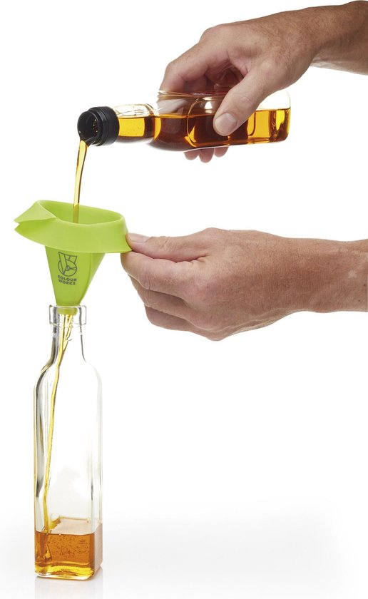 Entonnoir Colourworks 17 X 26 cm Silicone Vert