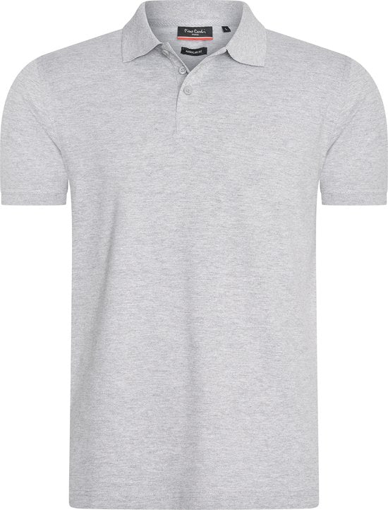 Pierre Cardin - Polo classique SS pour homme - Gris - Taille L