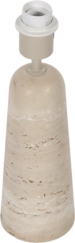 Anne Lighting - lampe à poser - Travino - crème - pierre - Ø 10cm - E27 - 4401CR