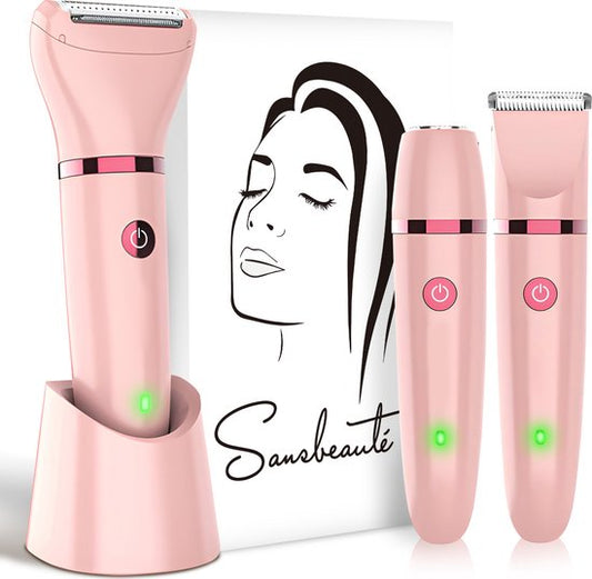 Sansbeauté® 3-in-1 Ladyshave - Visage, aisselles et jambes - électrique - rechargeable par USB
