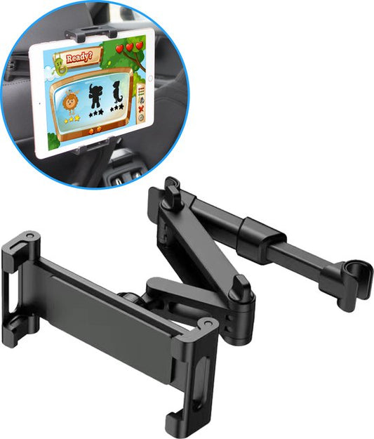 Nuvance - Support de tablette pour voiture - Inclinable et pivotant - Support de tablette - Support d'appui-tête - Convient à la Nintendo Switch et au téléphone