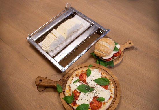 Trancheur de fromage mozzarella Boska - 56 tranches de 0,5 cm - 370 x 350 x 65 mm