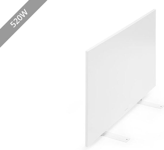 Panneau chauffant infrarouge mince avec minuterie réglable - Vlectro - 520 W - Blanc