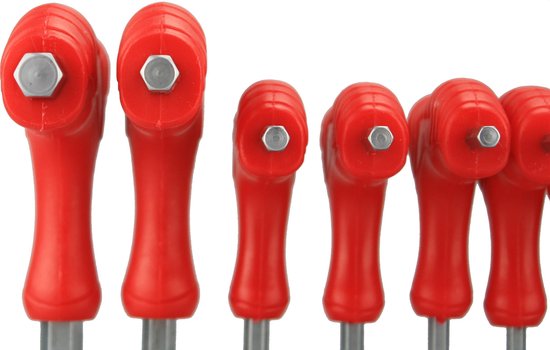 GS Jeu de clés Allen avec poignée en T 10 pièces - jeu de clés Allen / Clé Allen extra longue