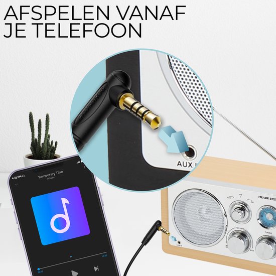 Denver Radio FM portable - Rétro - Fonctionne sur piles ou secteur - Radio de cuisine - AM - FM - TR63 - Bois