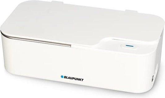 Blaupunkt Nettoyeur à ultrasons, 450 ml, 15 W, 48 kHz, blanc, pour un nettoyage précis des bijoux, lunettes, pièces de monnaie, clés,...