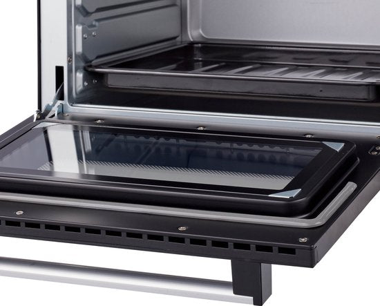Tomado TEO3000B - Four posable - 30 litres - 1600 watts - Air chaud - 3 niveaux d'encastrement - Noir
