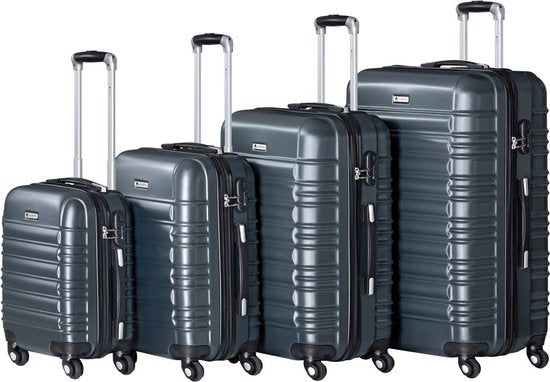 Trolley Travel Case Set / Valise Rome - 4 pièces - Anthracite - ABS