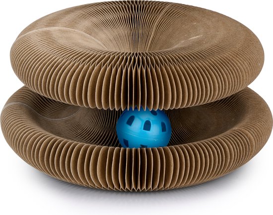 maxxpro Jouets pour chats - Carton à gratter - Herbe à chat - Balle de jeu