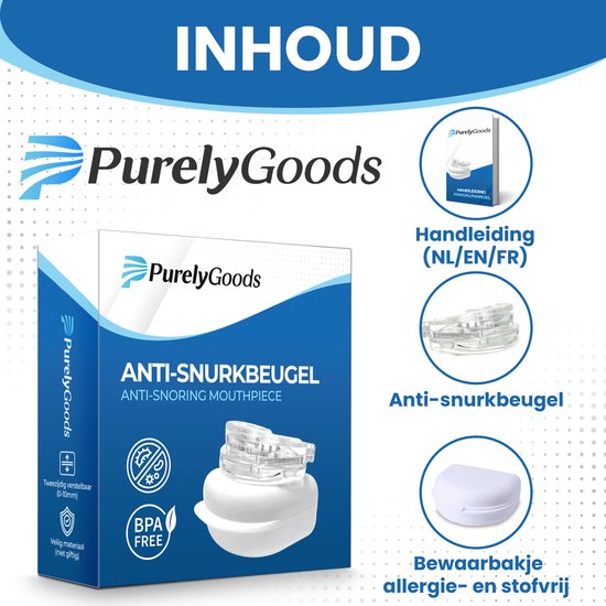Dispositif anti-ronflement – PurelyGoods® – Ajustable – Nouveau modèle – Pour hommes et femmes