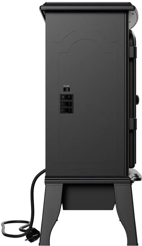 Foyer électrique - Effet de flamme inclus - Noir