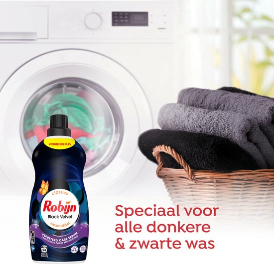 Robijn Klein & Krachtig Détergent Velours noir 34 lavages 1,19 litres