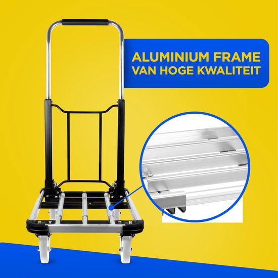 Kinzo Trolley Foldable - Trolley - Chariot de transport - jusqu'à 150 KG