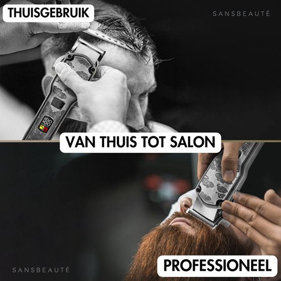 Tondeuse professionnelle 5 en 1 sans fil - Sansbeauté - Tondeuse cheveux homme - Cheveux - Tondeuse cheveux - Machine à cheveux pour coiffeur - Tondeuse cheveux - Tondeuse barbe - Tondeuse cheveux Barbe - Tondeuse Bouddha pour coiffeur - Barber Set - Set