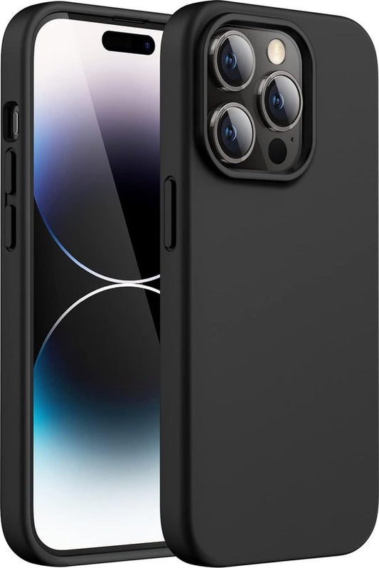 Podec Phone Case Black Suitable For iPhone 14 pro Max Case And Screen Protector Protective Glass