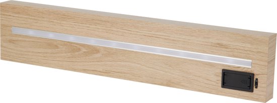 Trends4you étagère murale-avec éclairage LED-batterie-naturelle