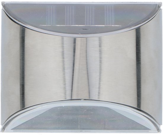 Grundig Eclairage extérieur - Applique - Alimentation solaire - 4x LED - Interrupteur marche/arrêt - acier inoxydable