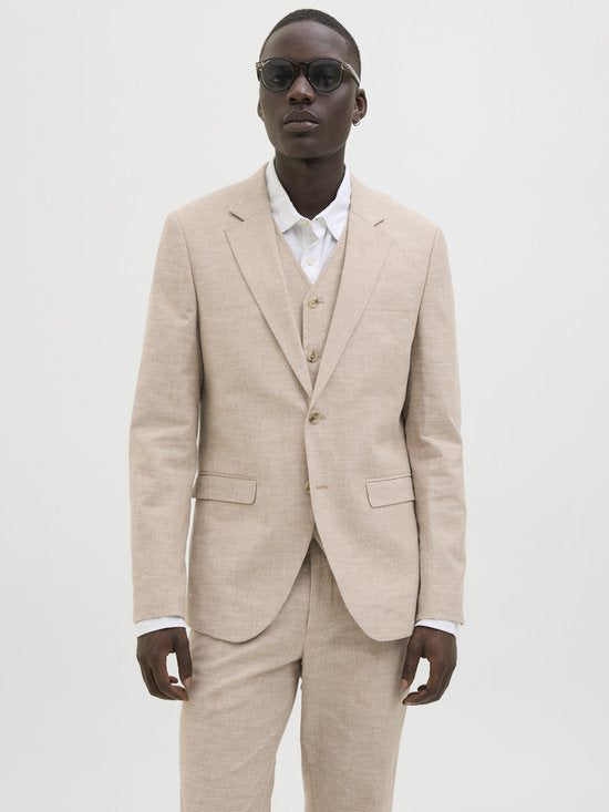 Jack & Jones Premium Blazer avec rangée de boutons unique JPRRIVIERA Slim Fit Blazer