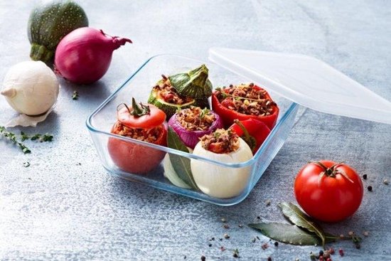 Plat à four Cook & Freeze avec couvercle - Lot de 8 pièces - Verre - Pyrex