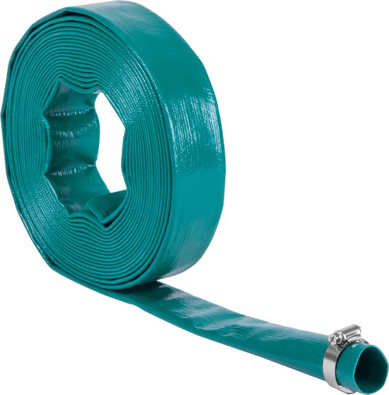 VONROC Tuyau de drainage pour pompe submersible - Tuyau à pression - Plat - Universel - 10m x 38mm