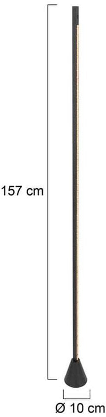Steinhauer - lampadaire - LuzHaz - noir - métal - Ø 10cm - LED - 4133ZW