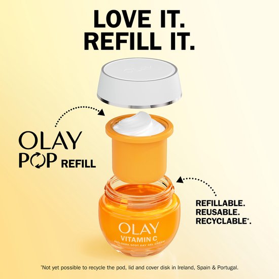 Crème de jour hydratante à la vitamine C SPF30 de Olay - Anti-taches de pigmentation - Uniformise - Hydrate - 50 ml