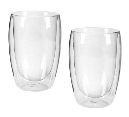 2 verres à double paroi - pour différents types de café - Latte macchiato, cappuccino, espresso - set de 2 (300 ml)