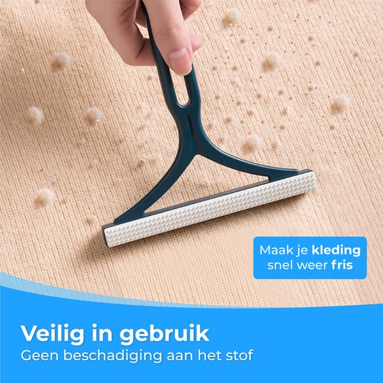 Nuvance - Épilateur pour animaux de compagnie - Épilateur pour chats - Épilateur pour chiens - Épilateur pour peluches - Bleu