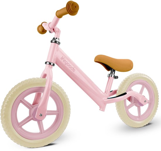 LifeGoods Vélo d'équilibre - 2-5 ans - Garçons et filles - Vélo d'équilibre - Rose