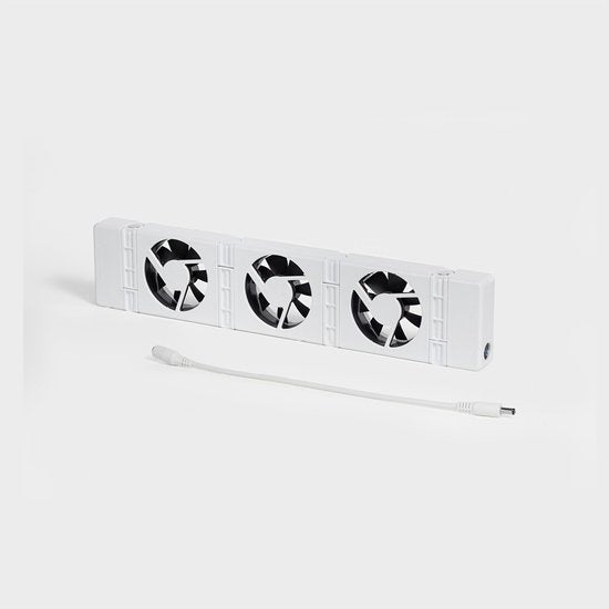 SpeedComfort Radiator Fan Expansion Set - Efficacité énergétique - Réchauffe deux fois plus vite - Jusqu'à 22% d'économie d'énergie - Simple à installer - Silencieux - Produit hollandais - Blanc
