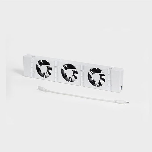 SpeedComfort Radiator Fan Expansion Set - Efficacité énergétique - Réchauffe deux fois plus vite - Jusqu'à 22% d'économie d'énergie - Simple à installer - Silencieux - Produit hollandais - Blanc