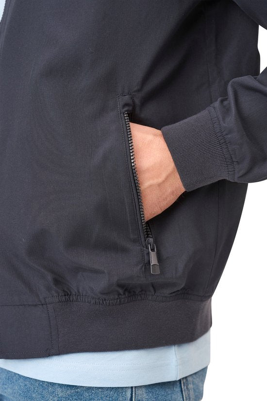 Mario Russo Bomber Jacket Navy - Taille XXL - Bleu foncé - Veste légère printemps/été - 100% Polyester