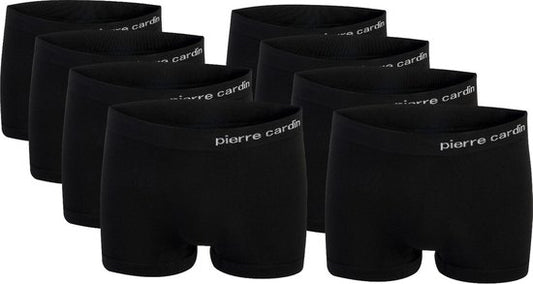 Pierre Cardin - Caleçons 8-pack sans couture pour hommes - Noir - Taille M