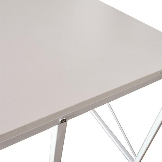 Desk Sturdy - laptop table - computer table - industrial - white