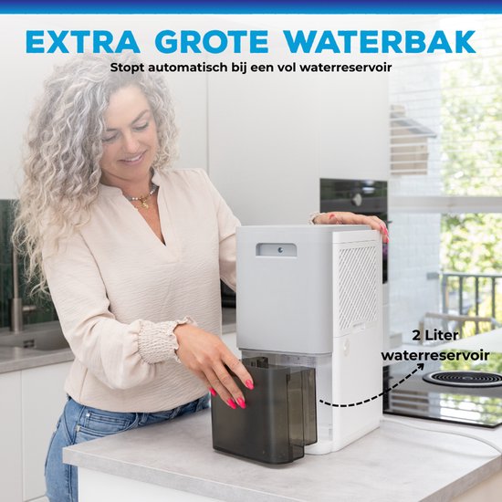 Sofresh déshumidificateur 20 litres par jour - Déshumidificateur et déshumidificateur pour cave, salle de bain, grenier et salon - Blanc