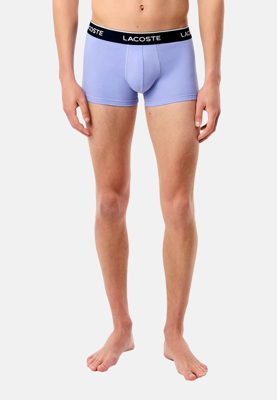 Lacoste Boxe Short Homme - 3 Pièces - Olive/Delphinium - Taille XL