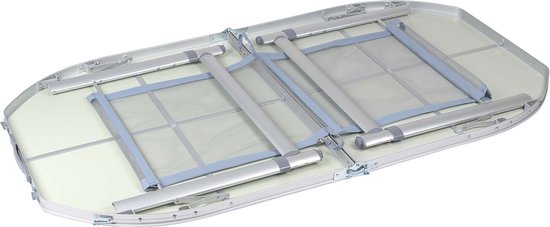 Bo-Camp - Table - Premium - Ovale - Modèle valise - 150x80 cm