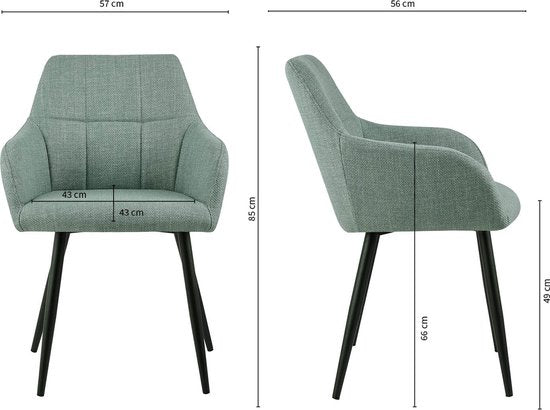 Chaise de salle à manger Kick Nova - vert