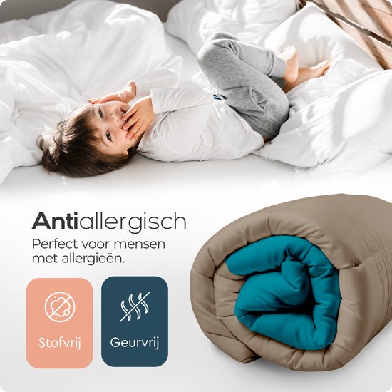 Sleeptime 2 in 1 Reversible Duvet - Couette sans housse - 240x200 - Taupe/Indigo