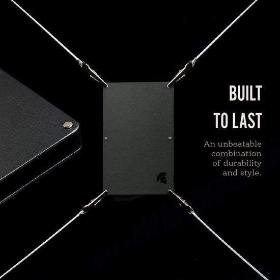 Powr RFID Wallet - Smart Wallet - Slim Wallet - Card Holder Cards - Card Holder with Money Clip - Anti-theft - Titanium - NFC Blocker