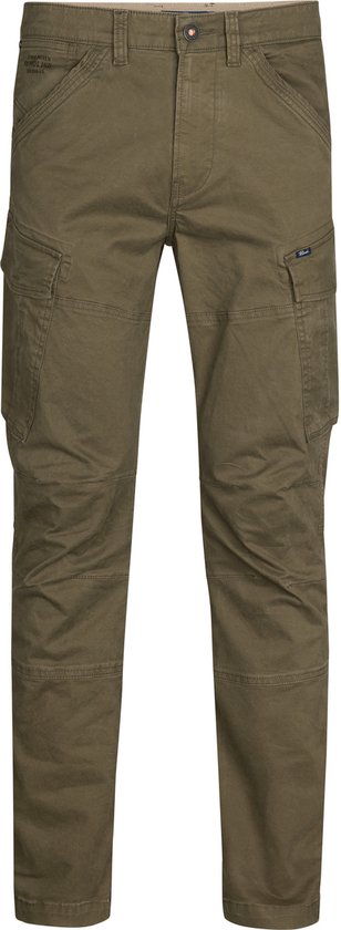 Pantalon cargo Petrol Industries pour hommes - Devant en cuir - Pantalon - Vêtements pour hommes - Vert - Taille W32L32