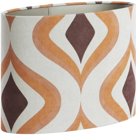 Light & Living - abat-jour - Cookie - orange - textile - E27 - 3538522